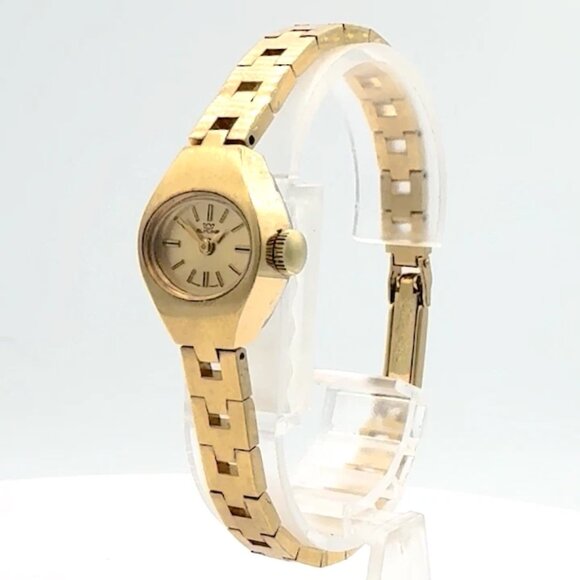 Vintage Glycine Ladies Mechanical Wristwatch 6921 Swiss Made Steel & Chrome - Picture 1 of 5